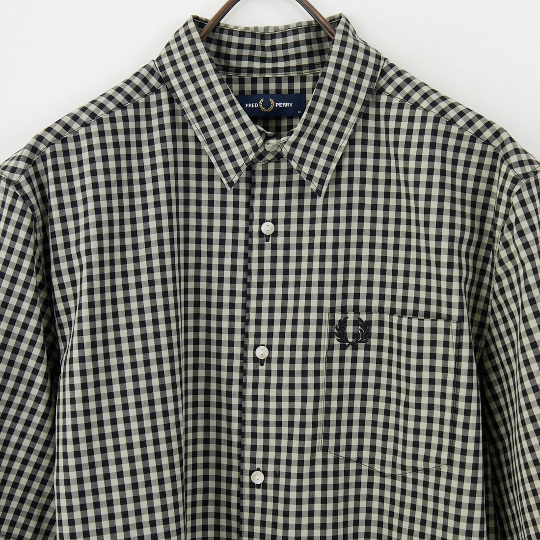 FRED PERRY [フレッドペリー] ギンガムショートスリーブシャツ [M2435] M37 SEAGRA