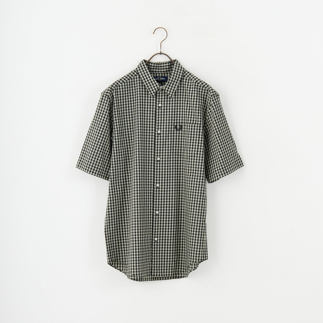 FRED PERRY [フレッドペリー] ギンガムショートスリーブシャツ [M2435] M37 SEAGRA