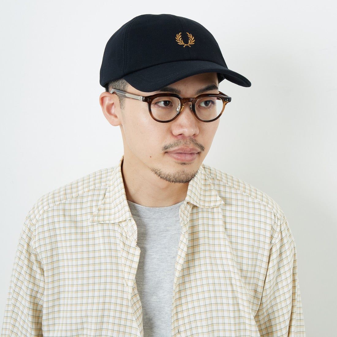 FRED PERRY [フレッドペリー] ピケクラシックキャップ [HW2295] U12 BLK/DR