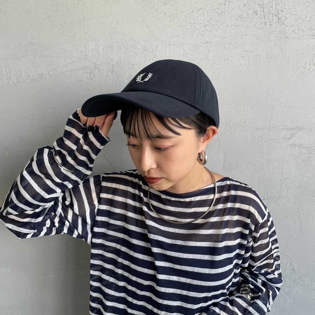 FRED PERRY [フレッドペリー] ピケクラシックキャップ [HW2295] 267 NVY/SN