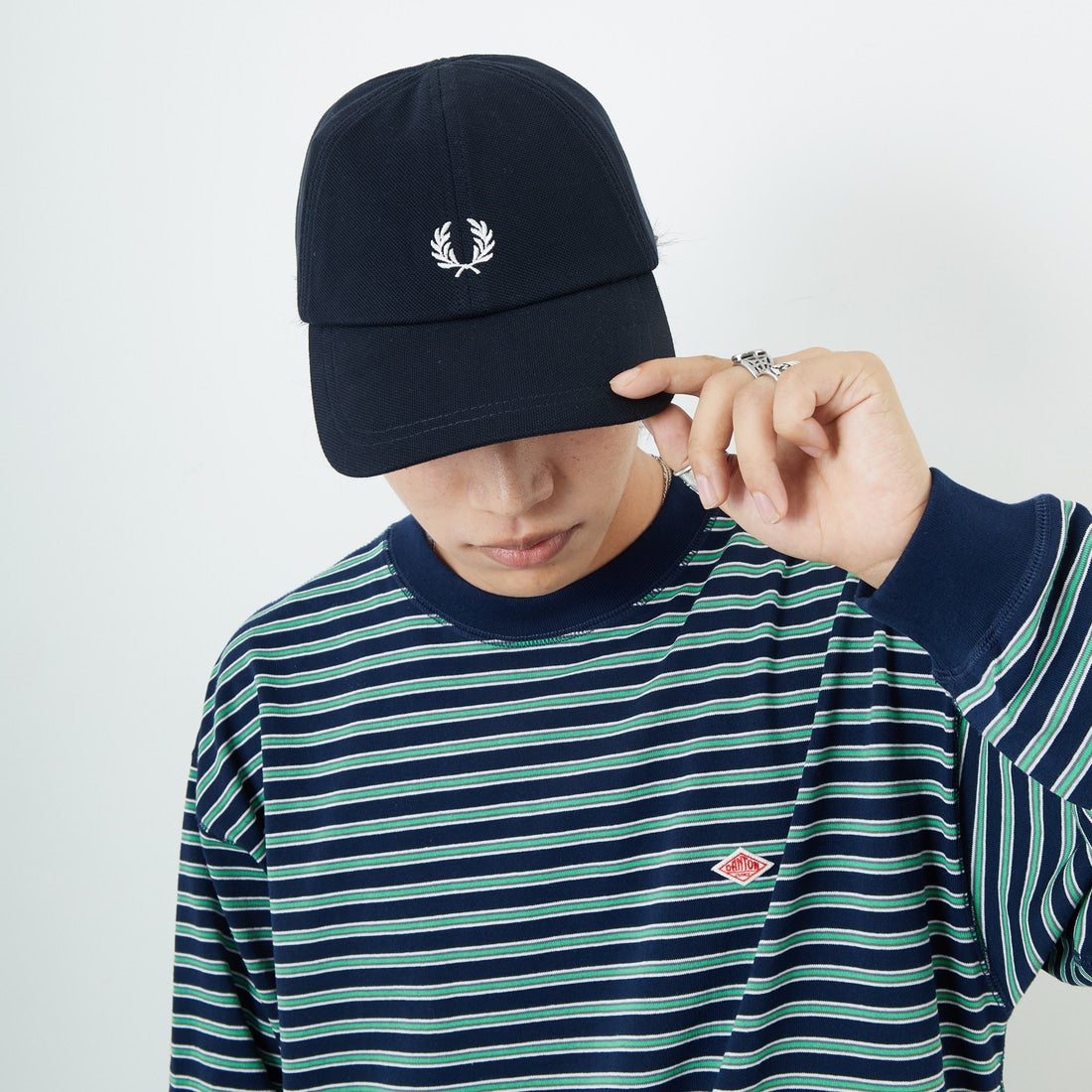 FRED PERRY [フレッドペリー] ピケクラシックキャップ [HW2295] 267 NVY/SN