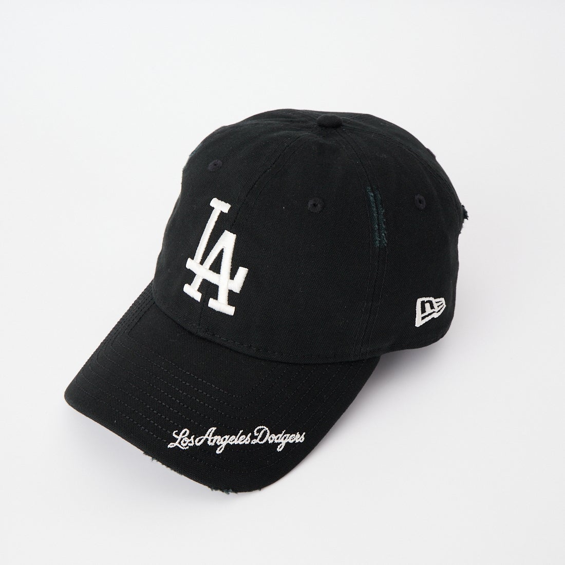 NEW ERA [ニューエラ] 9TWENTY MLB バイザーロゴ ダメージ ロサンゼルス・ドジャース [14745079] BLK