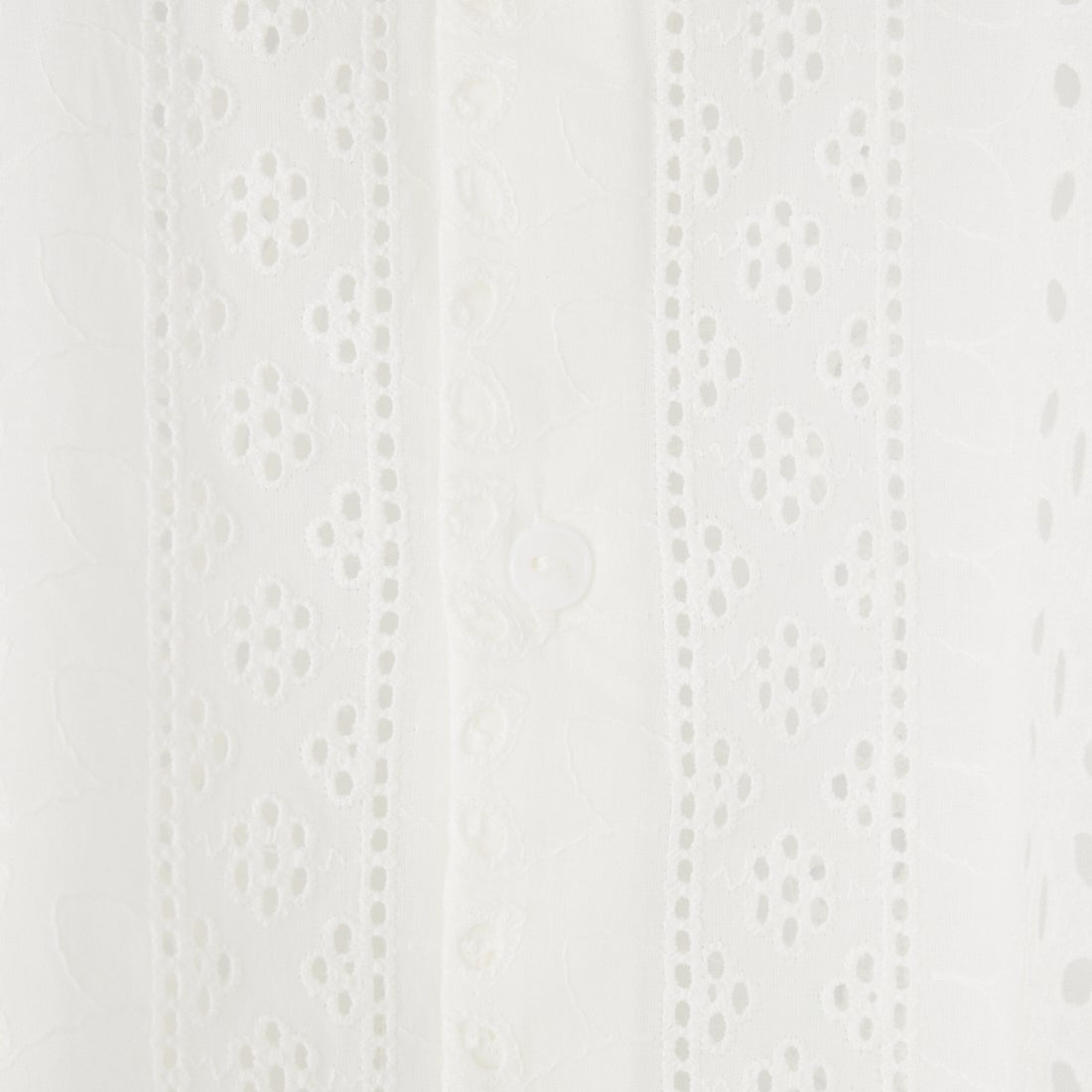 Vincent et Mireille [ヴァンソン エ ミレイユ] カットワークレーススリーブレスブラウス [VM261HB11022] 01 WHITE