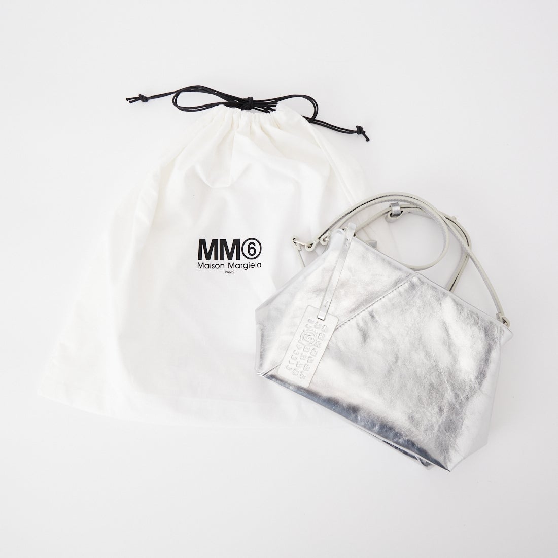 MM6 Maison Margiela [エムエムシックス メゾン マルジェラ] ジャパニーズ フォルデッド ショルダーバッグ [SB5ZH0032-P7703] T9002 SILV