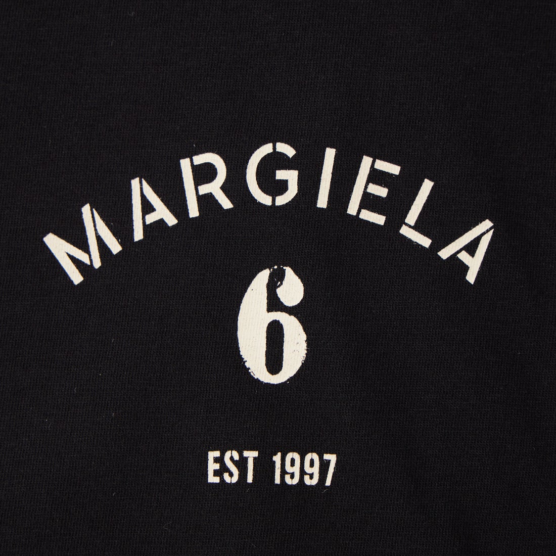 MM6 Maison Margiela [エムエムシックス メゾン マルジェラ] シグネチャー ジャージーTシャツ [S62GD0216-M20048] 900 BLACK