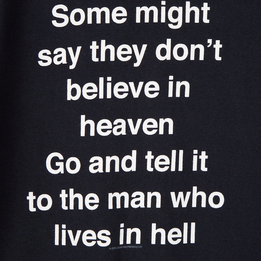 THRIFTY LOOK [スリフティールック] オアシス Tシャツ [TL24S093] BLACK 1