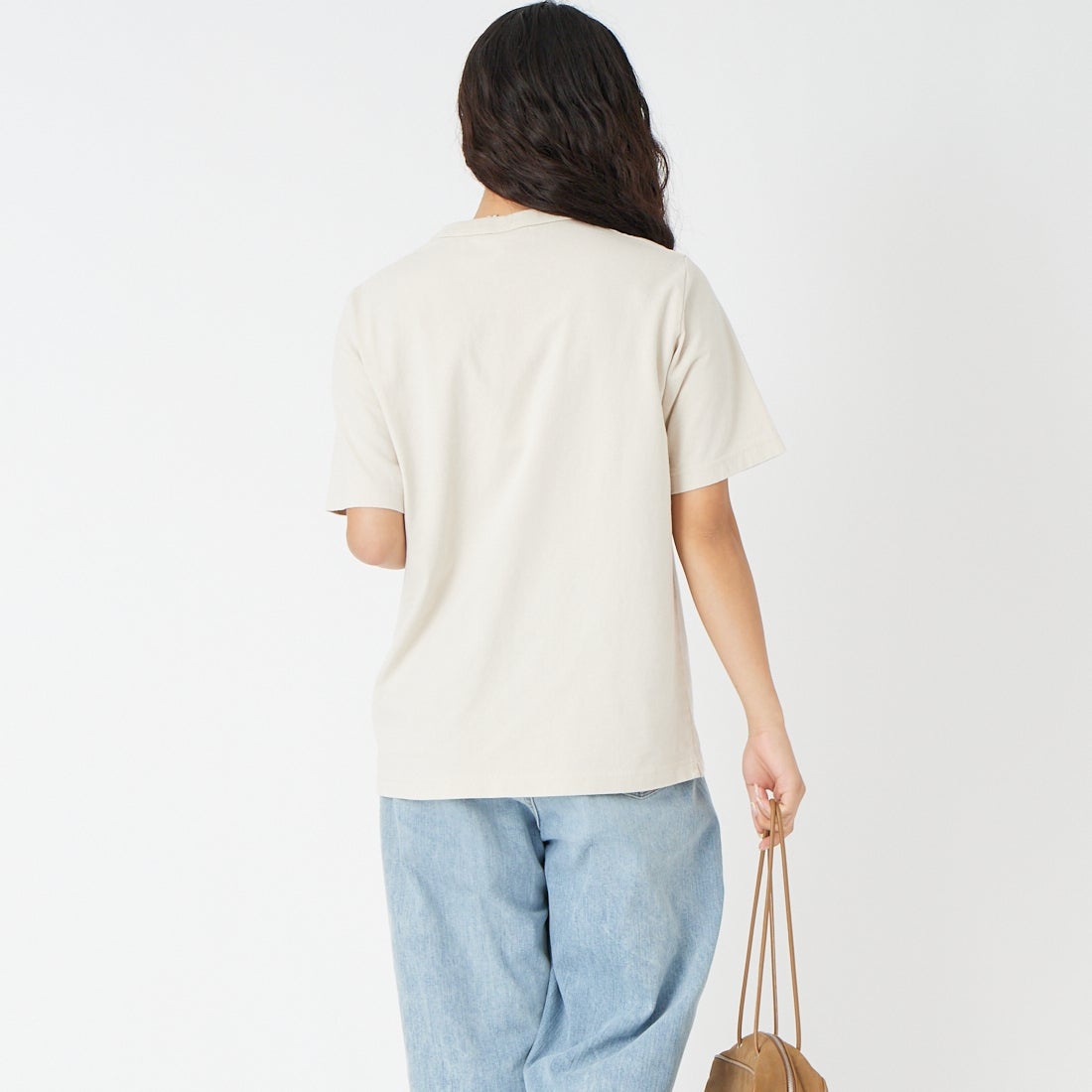 LAVENHAM [ラベンハム] ジャックマン ベイメン ポケットTシャツ [LV5533LV] 493 BASE &&モデル身長：162cm 着用サイズ：S&&