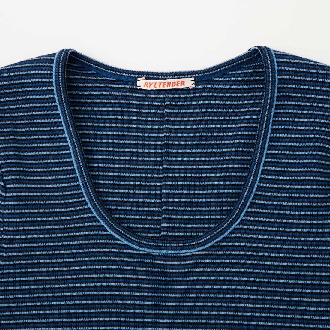 RYE TENDER [ライテンダー] DOMAR UネックTシャツ [010672600] NAVY/BLUE
