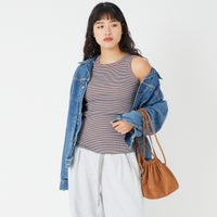 MLT STRIPE&&モデル身長：162cm 着用サイズ：0&&