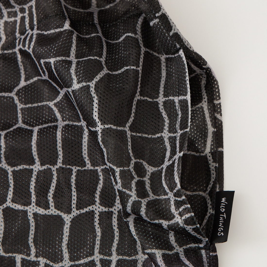 WILD THINGS [ワイルドシングス] プリントメッシュ ロングスリーブTシャツ [WT26048SN] BLACK