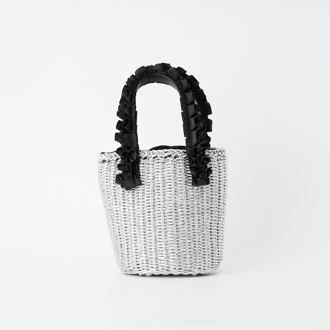 CACHELLIE [カシェリエ] メタリックフリルトートバッグ [C8892] SILVER