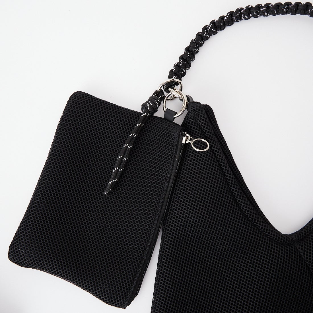 CACHELLIE [カシェリエ] パラコードハンドル メッシュバッグ [C8885] BLACK