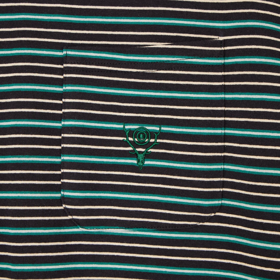 South2West8 [サウスツーウエストエイト] ショートスリーブ ラウンドポケットTシャツ [SX741] B BLACK