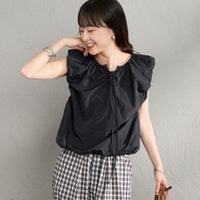 09 BLACK&&モデル身長：150cm 着用サイズ：F&&