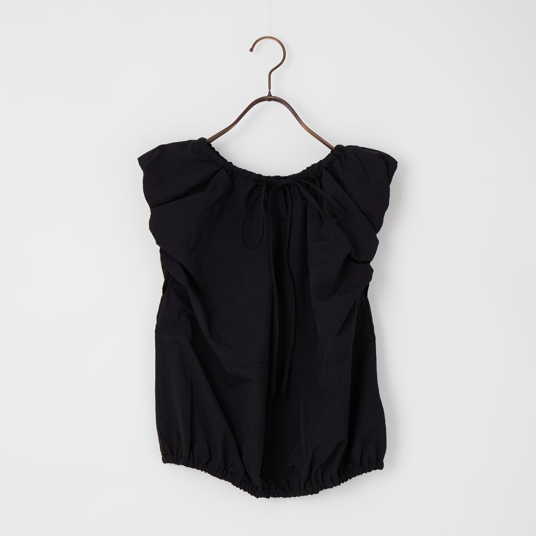 nenom [ネノム] 2WAY キャップスリーブ バルーンシャツブラウス [NE26312022] 09 BLACK