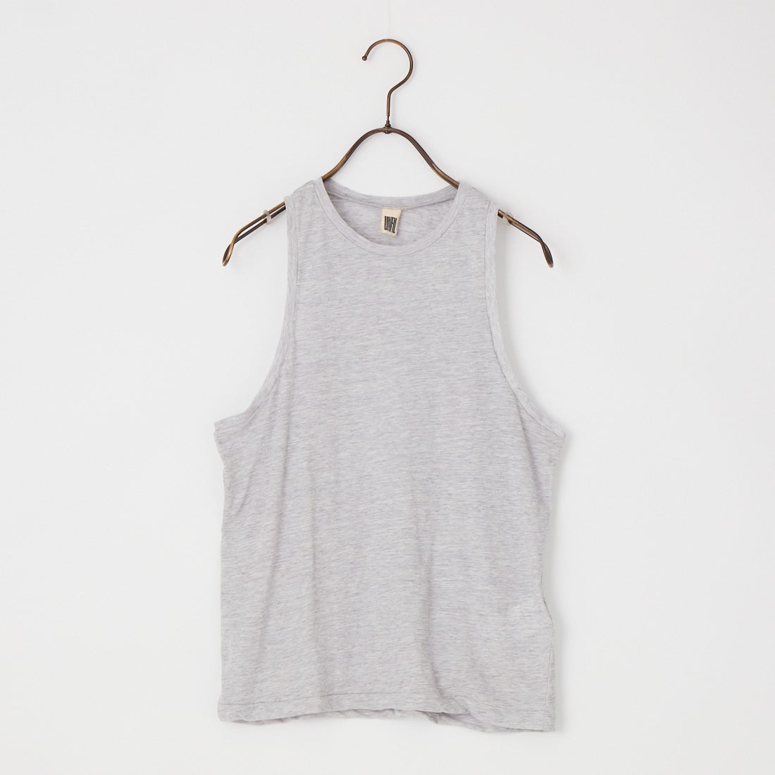 UNFIL [アンフィル] ファインスラブヤーン レイヤードトップス [WXSP-UW141] LT GRAY