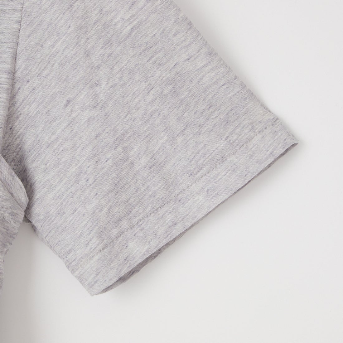 UNFIL [アンフィル] ファインスラブヤーン レイヤードトップス [WXSP-UW141] LT GRAY