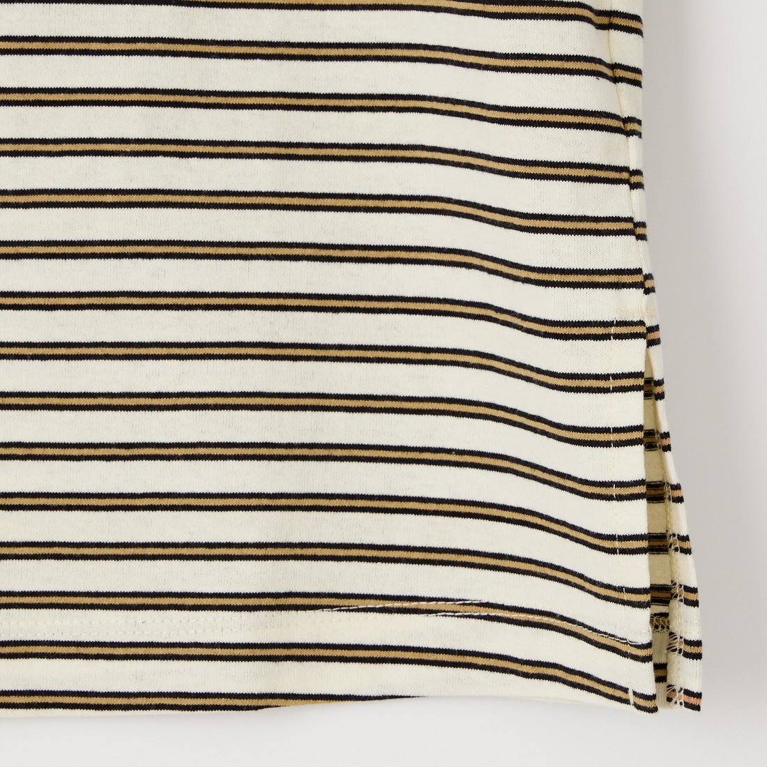 KHA:KI [カーキ] マルチストライプ ノースリーブトップ [MIL26HCS3482] ECRU