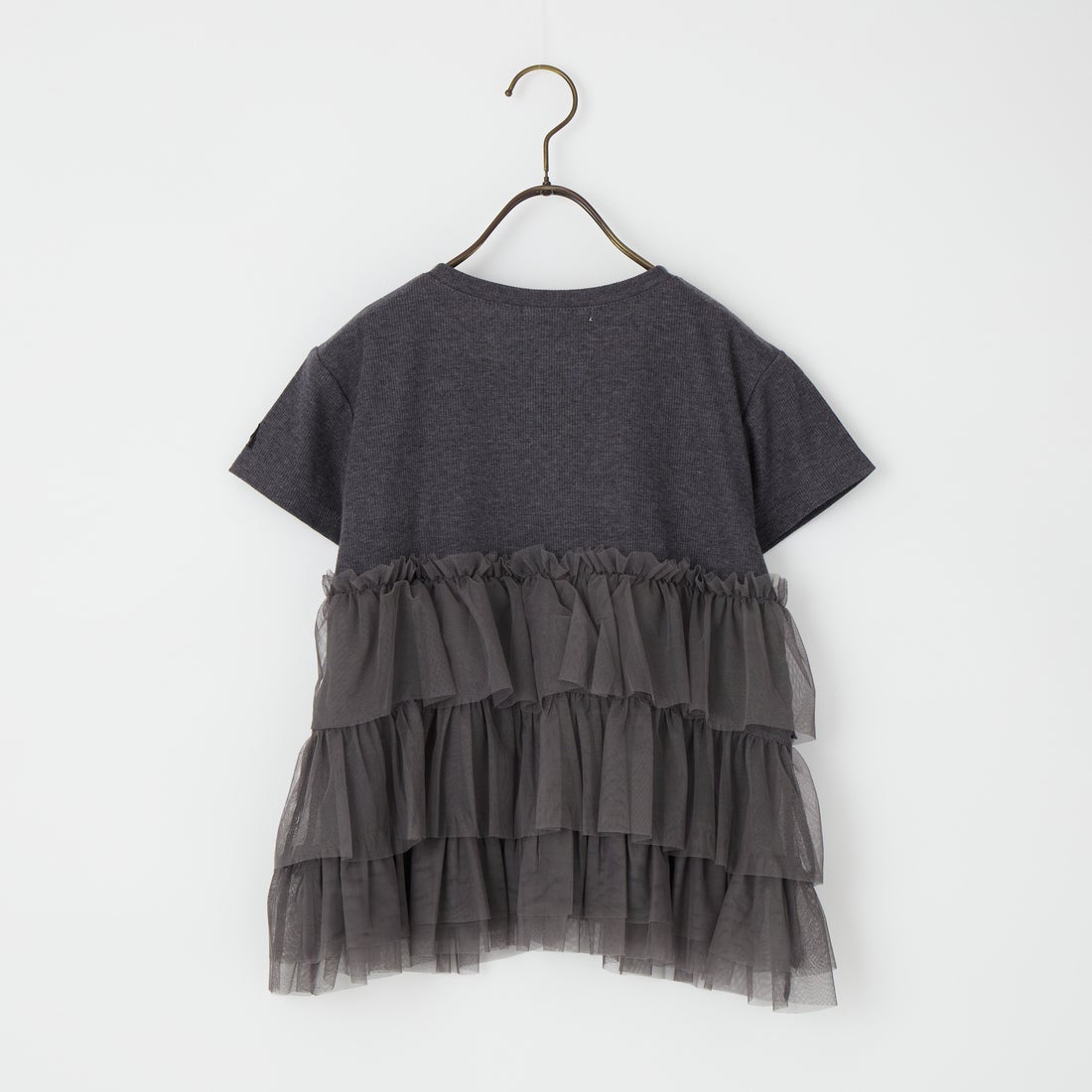 nenom [ネノム] チュールドッキング ショートスリーブカーディガン [NE26322005] 08 CHARCOA