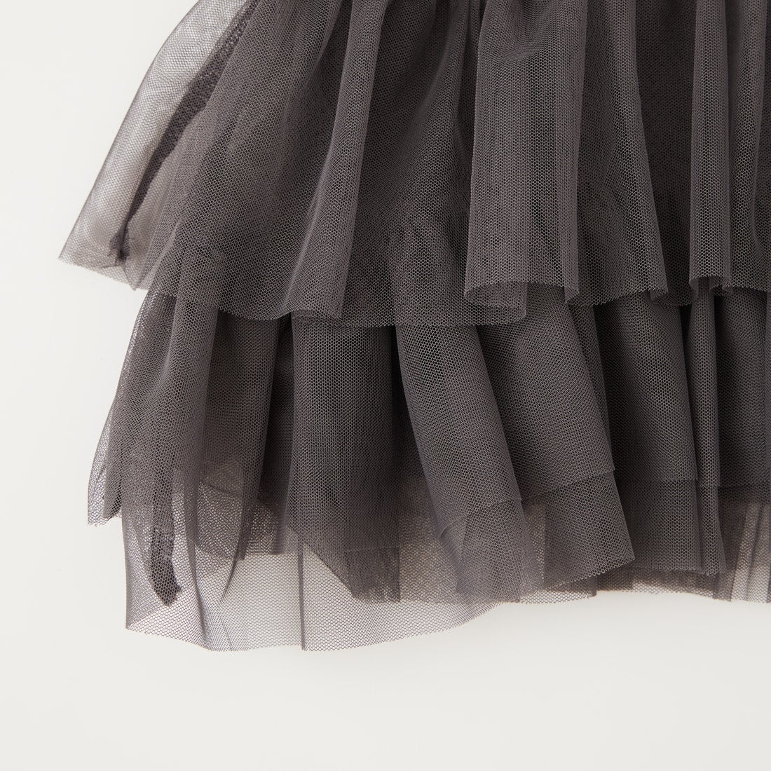 nenom [ネノム] チュールドッキング ショートスリーブカーディガン [NE26322005] 08 CHARCOA