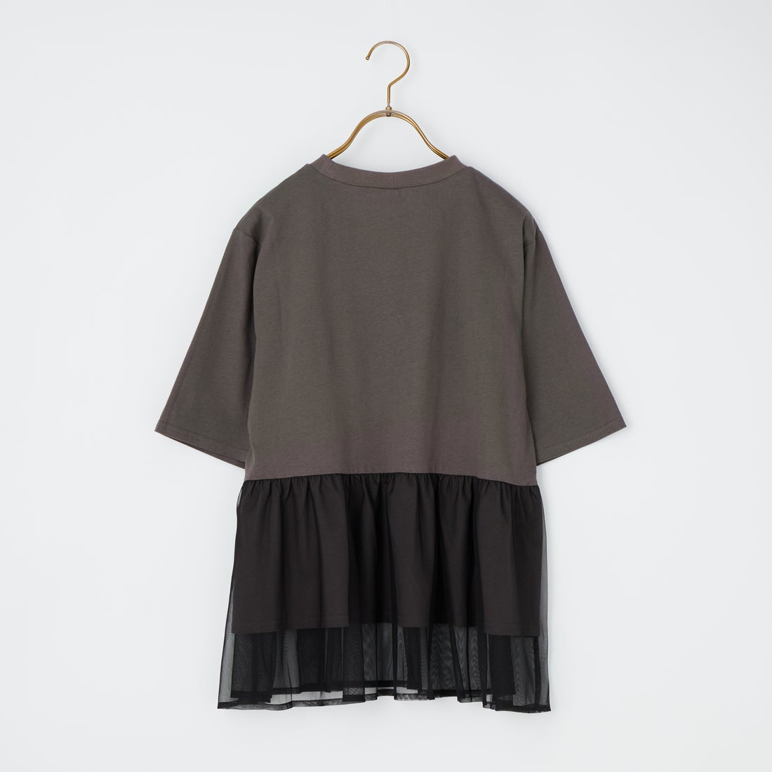 Kelen [ケレン] アシンメトリー異素材コンビトップス TETTO [LKL26HCS2023] CHARCOAL