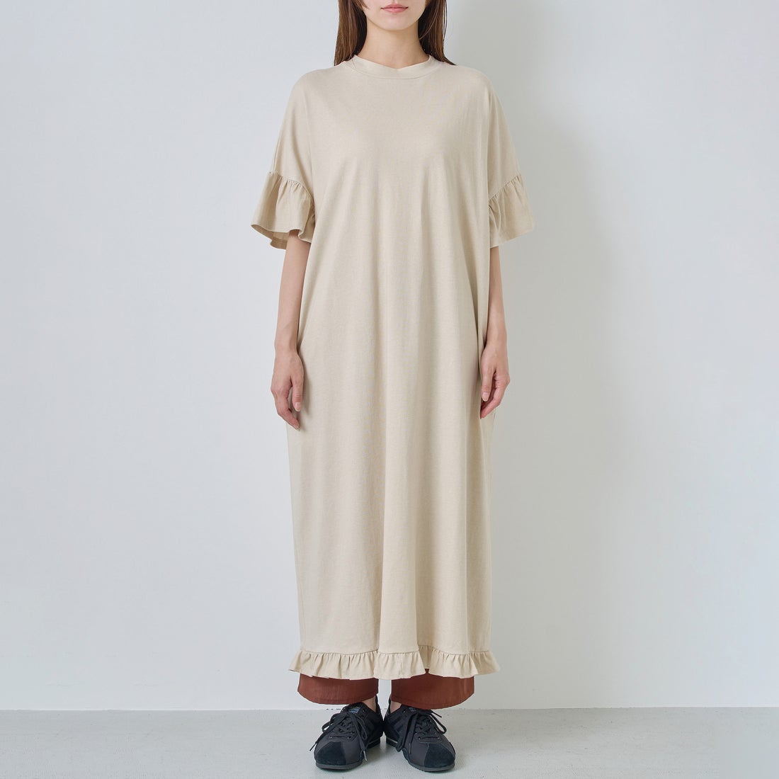 Kelen [ケレン] ピグメントカットソーワンピース ISEA [LKL26HOP2134] LTBEIGE
