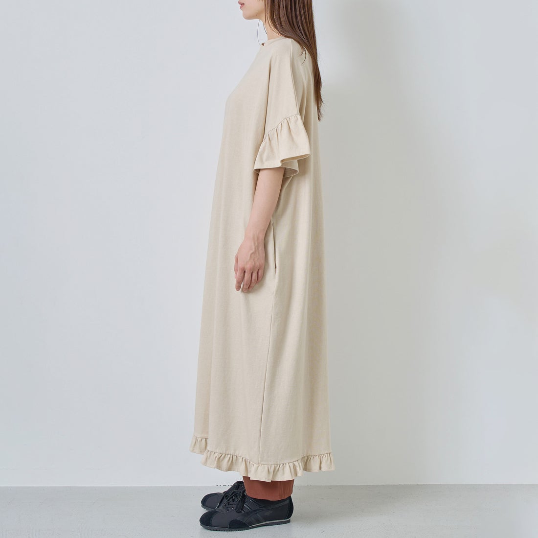 Kelen [ケレン] ピグメントカットソーワンピース ISEA [LKL26HOP2134] LTBEIGE