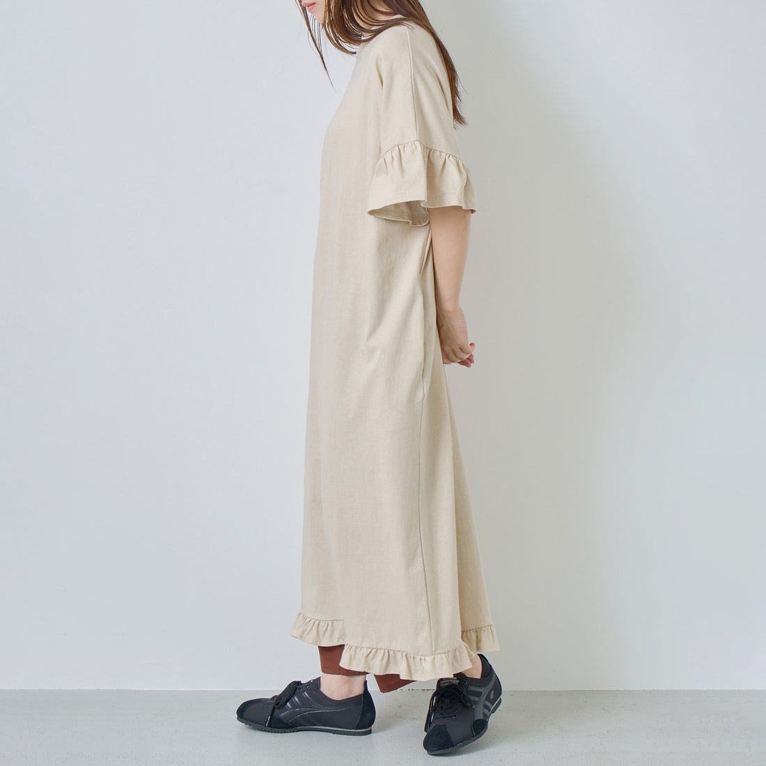 Kelen [ケレン] ピグメントカットソーワンピース ISEA [LKL26HOP2134] LTBEIGE