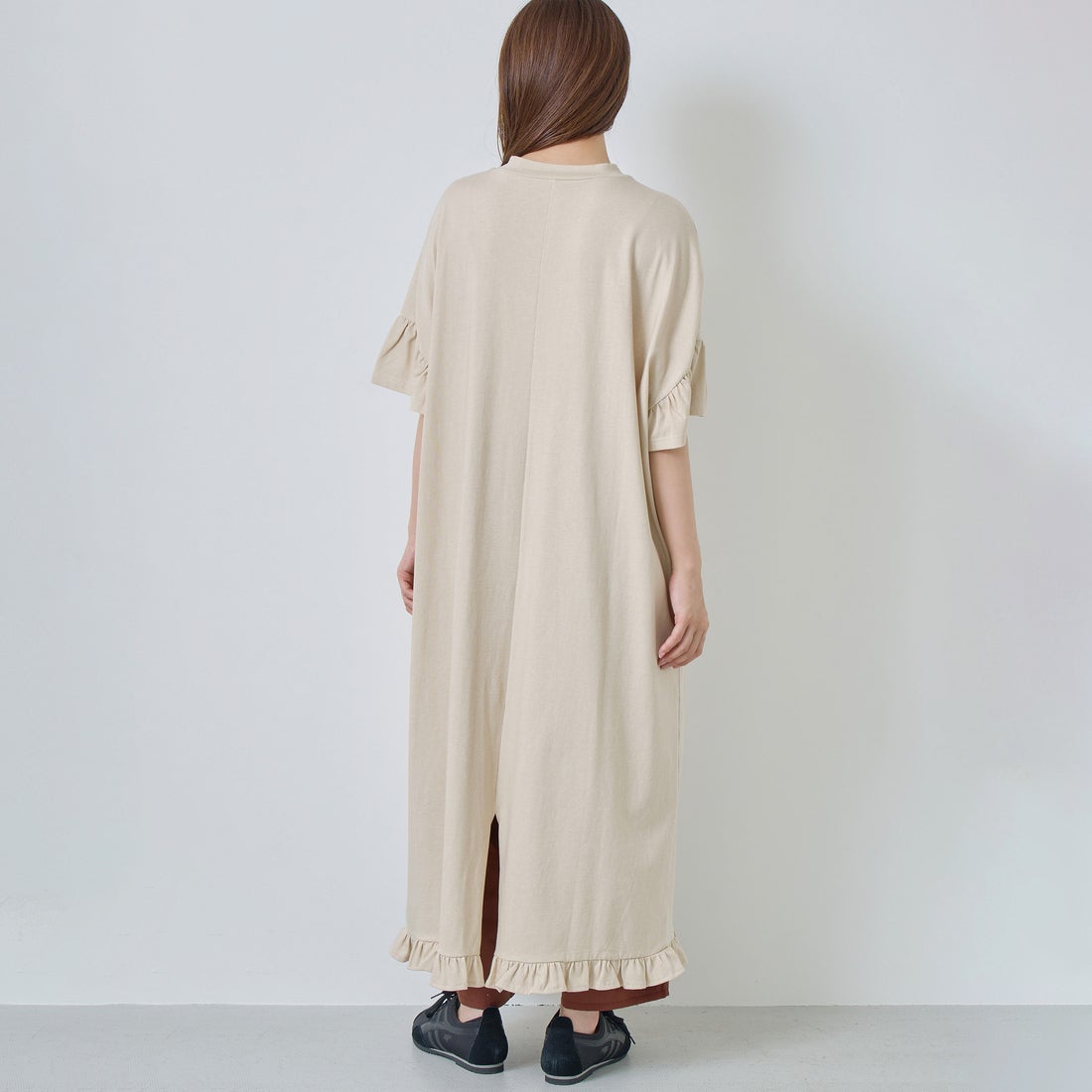 Kelen [ケレン] ピグメントカットソーワンピース ISEA [LKL26HOP2134] LTBEIGE