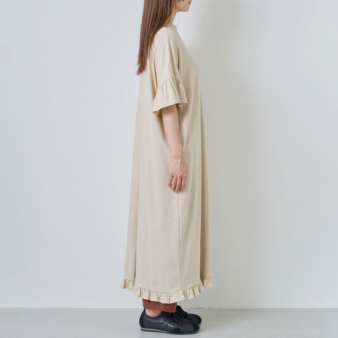 Kelen [ケレン] ピグメントカットソーワンピース ISEA [LKL26HOP2134] LTBEIGE