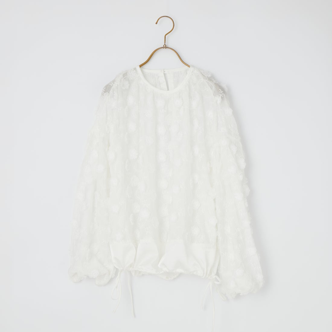Kelen [ケレン] 立体フラワー刺繍デザイントップス ELIZA [LKL26HBL2288] OFFWHITE