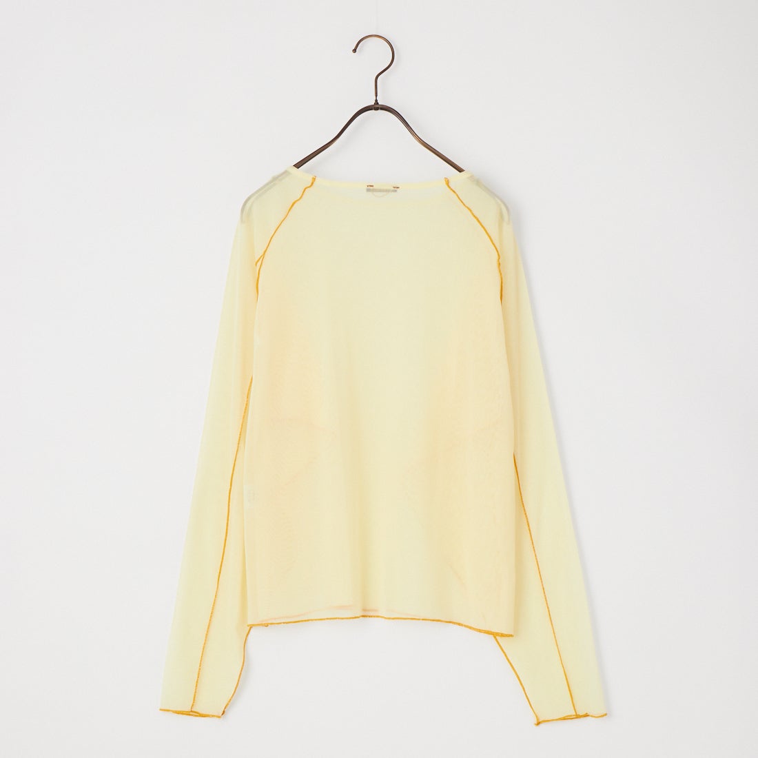 KHA:KI [カーキ] カラーステッチ シアートップ [MIL26HCS3484] LTYELLOW