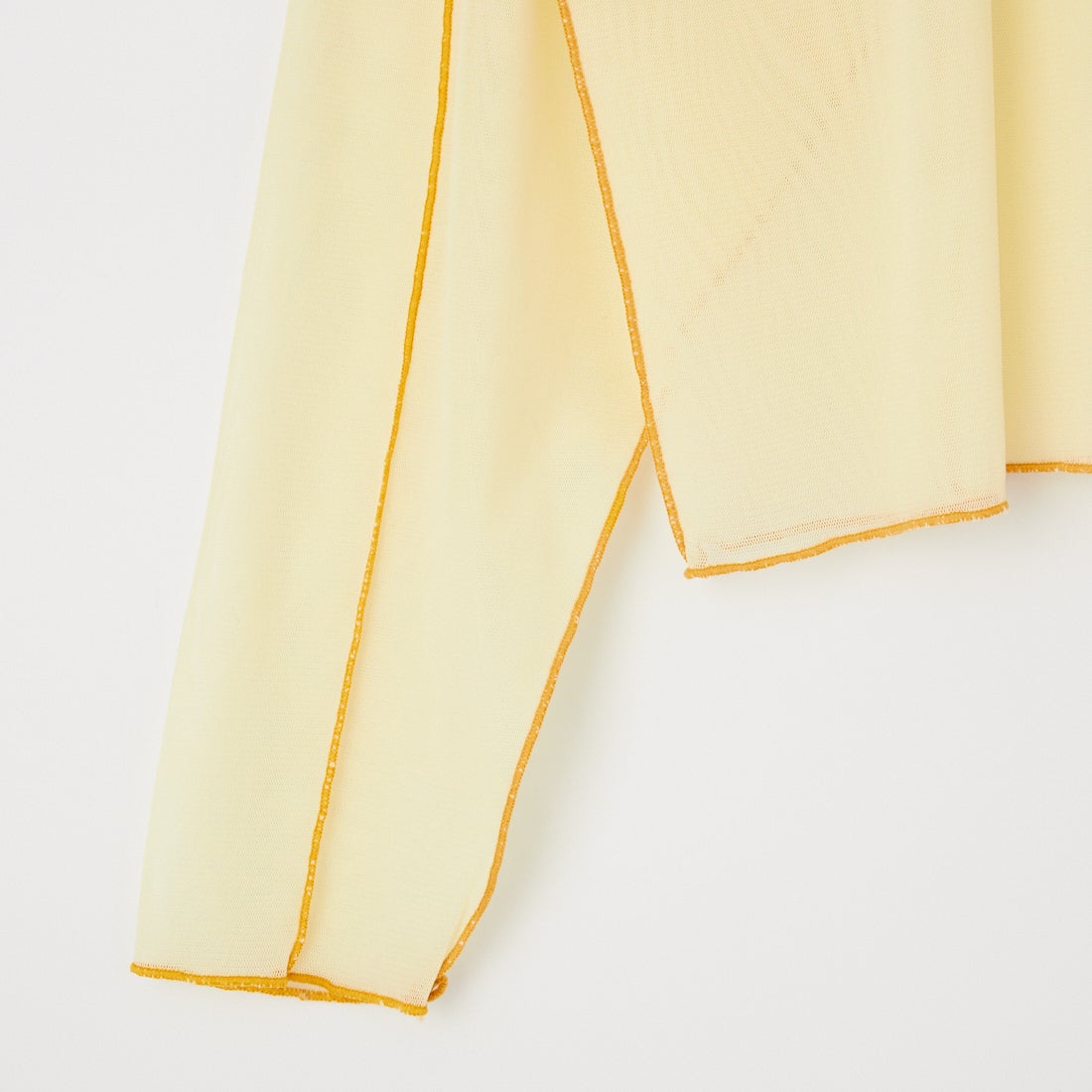 KHA:KI [カーキ] カラーステッチ シアートップ [MIL26HCS3484] LTYELLOW