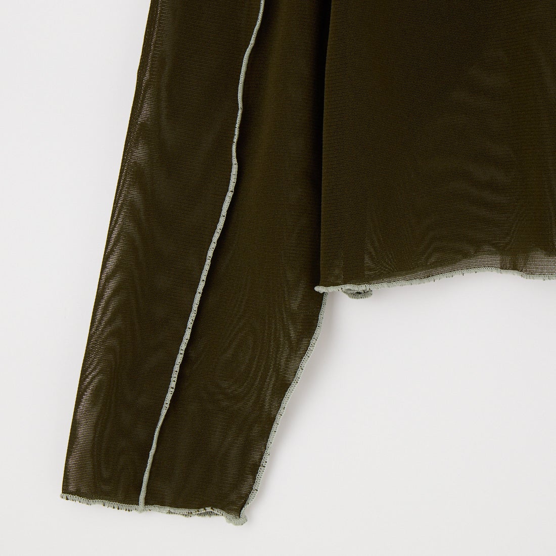 KHA:KI [カーキ] カラーステッチ シアートップ [MIL26HCS3484] OLIVE