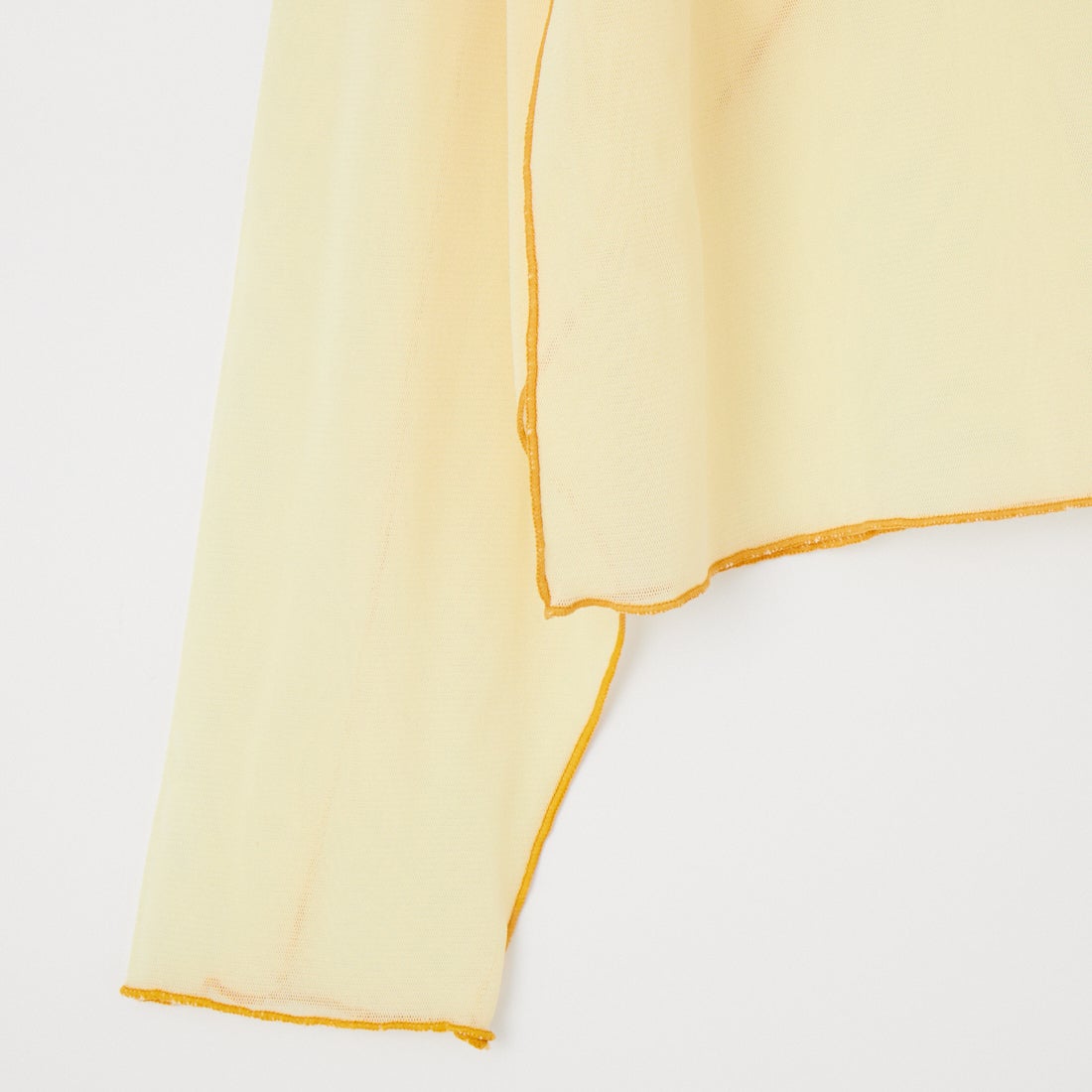 KHA:KI [カーキ] カラーステッチ シアートップ [MIL26HCS3484] LTYELLOW