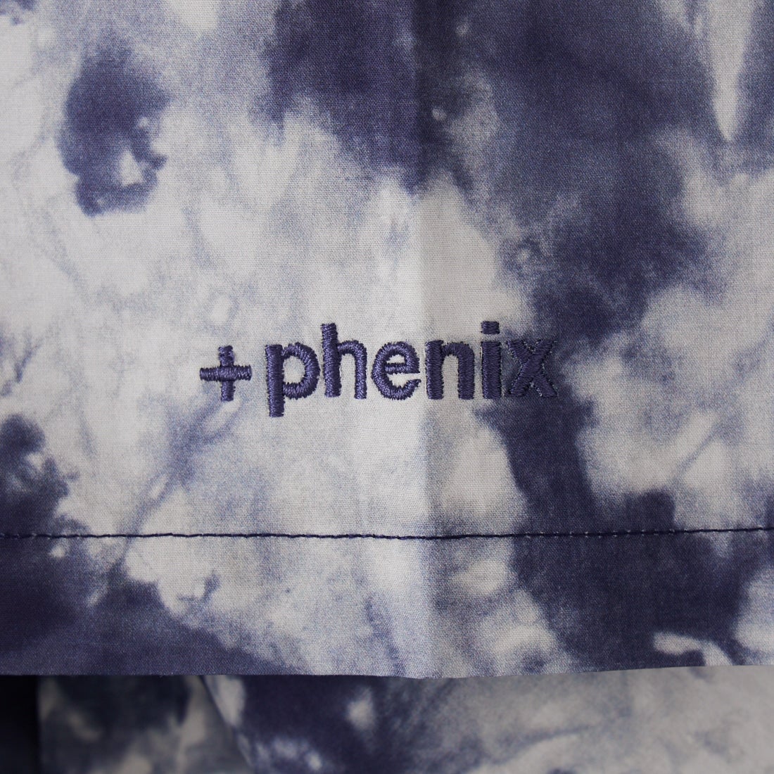 +phenix [プラスフェニックス] 別注 オープンカラーパターンシャツ [POH-26011IN-JF] BLUE