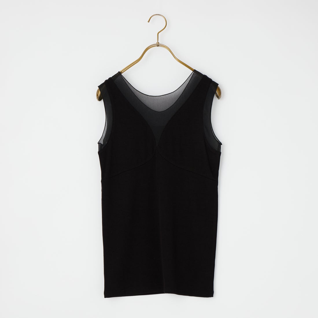 WHYTO. [ホワイト] シアーコンビタンクトップ [WHT26HCS4011] BLACK