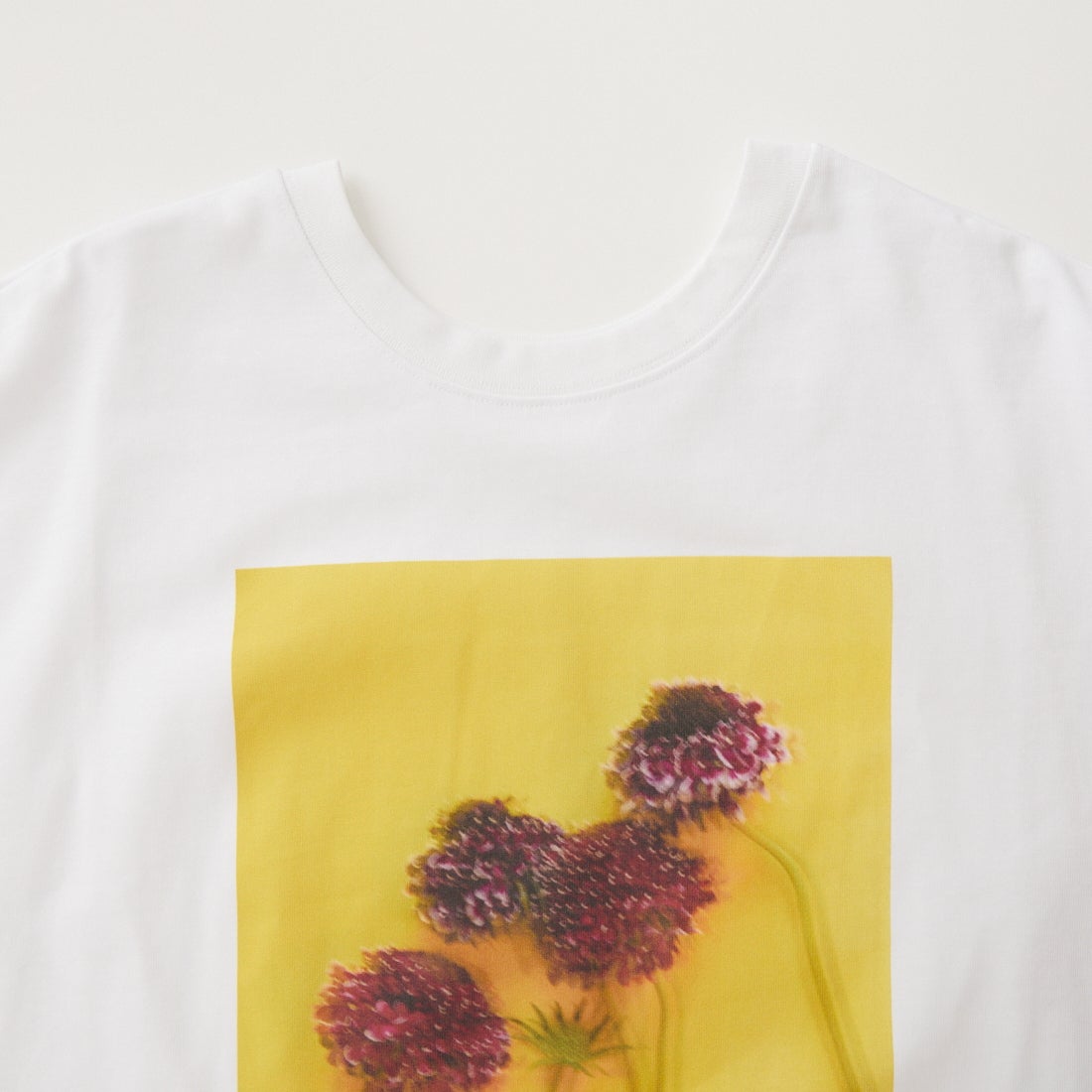 WHYTO. [ホワイト] 2WAYプリントTシャツ [WHT26HCS4015] OFF/YELLOW