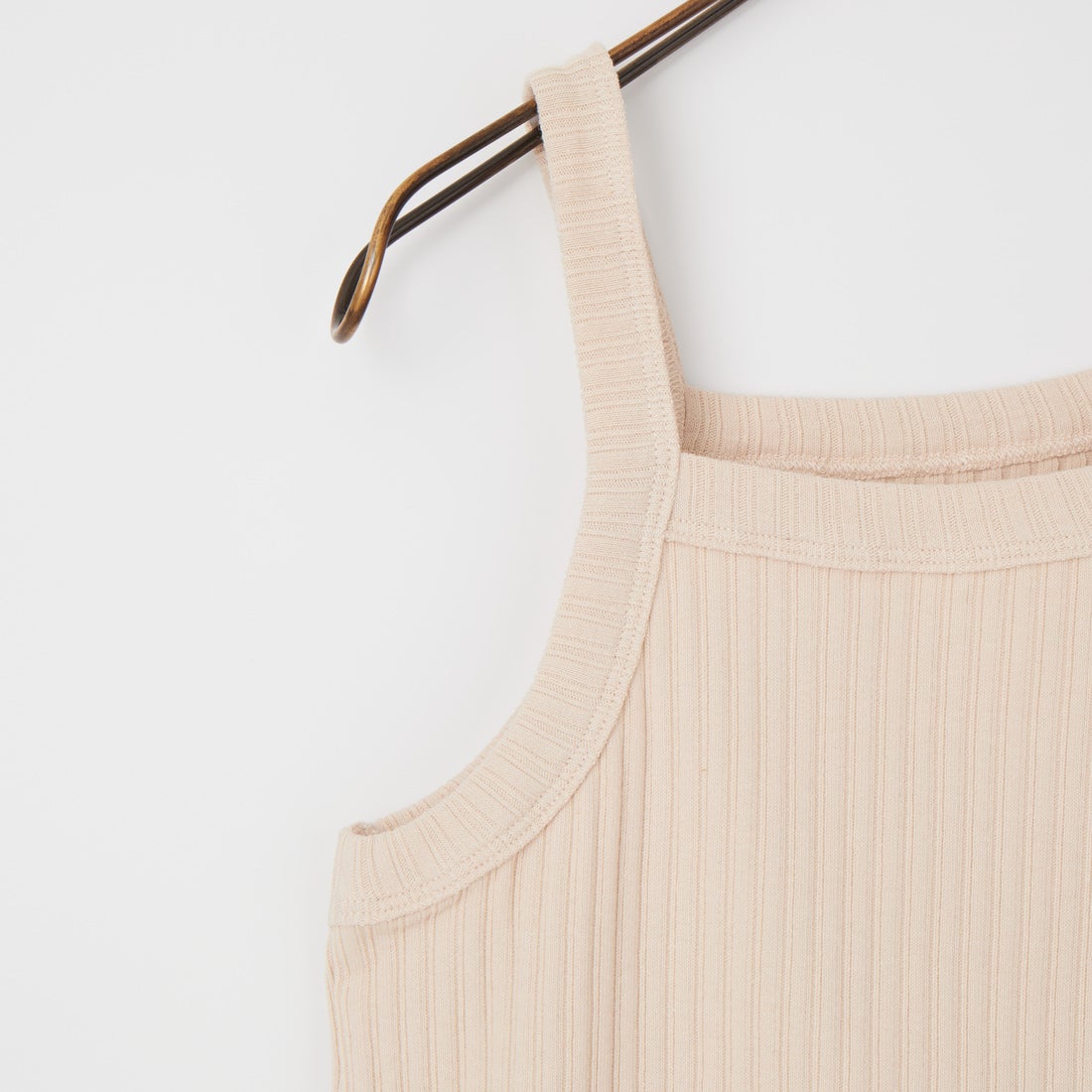 Jf Ready Made [ジェイエフレディメイド] ワイドリブワンショル風タンクトップ [763813] 10 Lﾍﾞｰｼﾞｭ