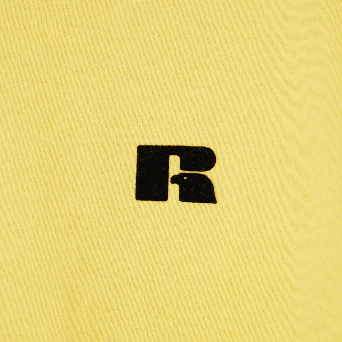 RUSSELL ATHLETIC [ラッセルアスレティック] 別注 カレッジロゴプリント スウェットライクTシャツ [JFRU26SS-01-JF] YELLOW