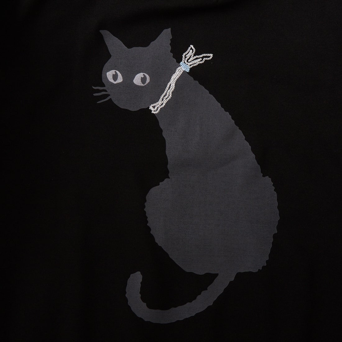 33Degrees [サーティースリーディグリーズ] ショートスリーブポンチ刺繍Tシャツ [26152JF] BLACK ﾈｺ