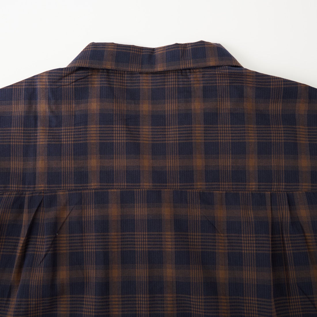 Noir Fabrik [ヌワールファブリック] シアーチェックオープンカラーシャツ [NF-262-020] NAVY