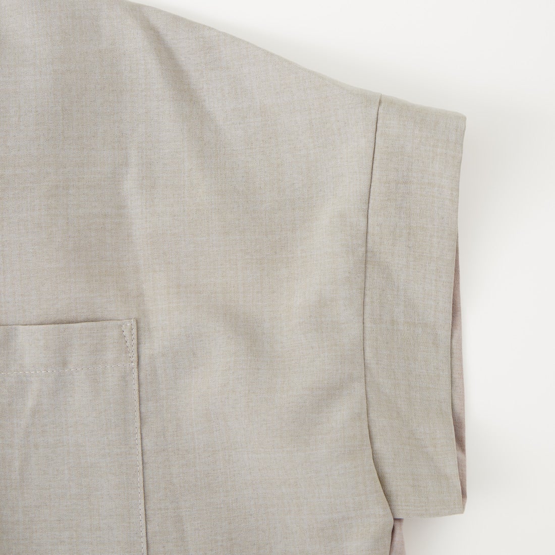 Jf Ready Made [ジェイエフレディメイド] 麻調バックヨークテープ切替ブラウス [4126126Z] ｸﾞﾚｰ