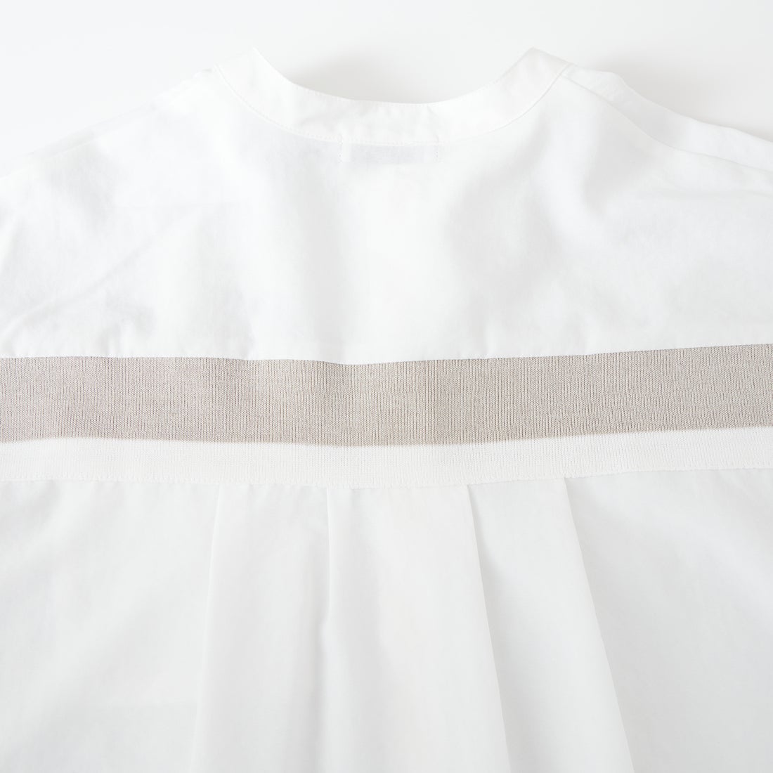 Jf Ready Made [ジェイエフレディメイド] 麻調バックヨークテープ切替ブラウス [4126126Z] ｵﾌﾎﾜｲﾄ