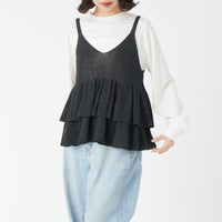 004 ﾌﾞﾗｯｸ&&モデル身長：162cm 着用サイズ：F&&
