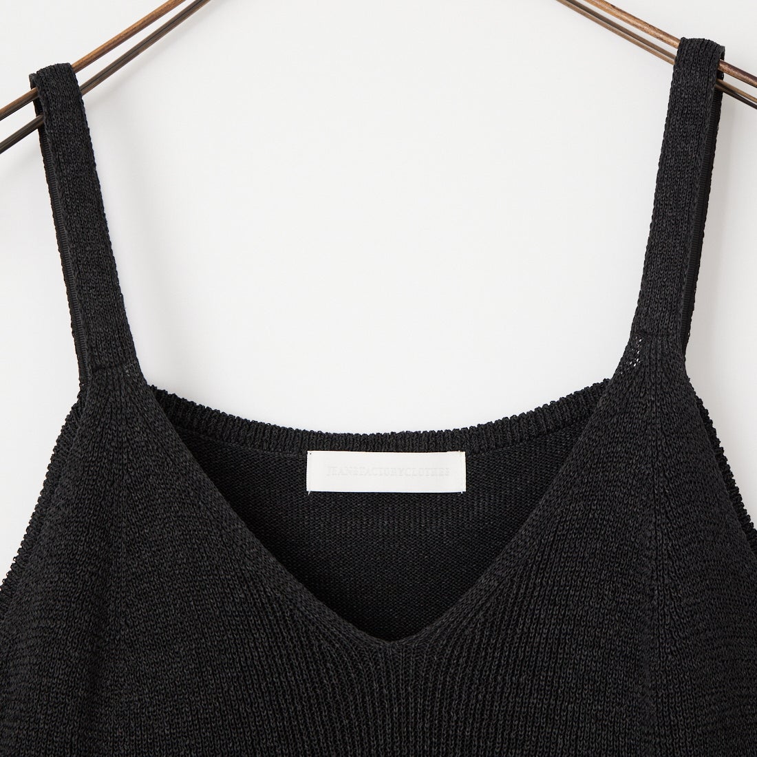 Jeans Factory Clothes [ジーンズファクトリークローズ] ペプラムニットキャミビスチェ [11268819] 004 ﾌﾞﾗｯｸ