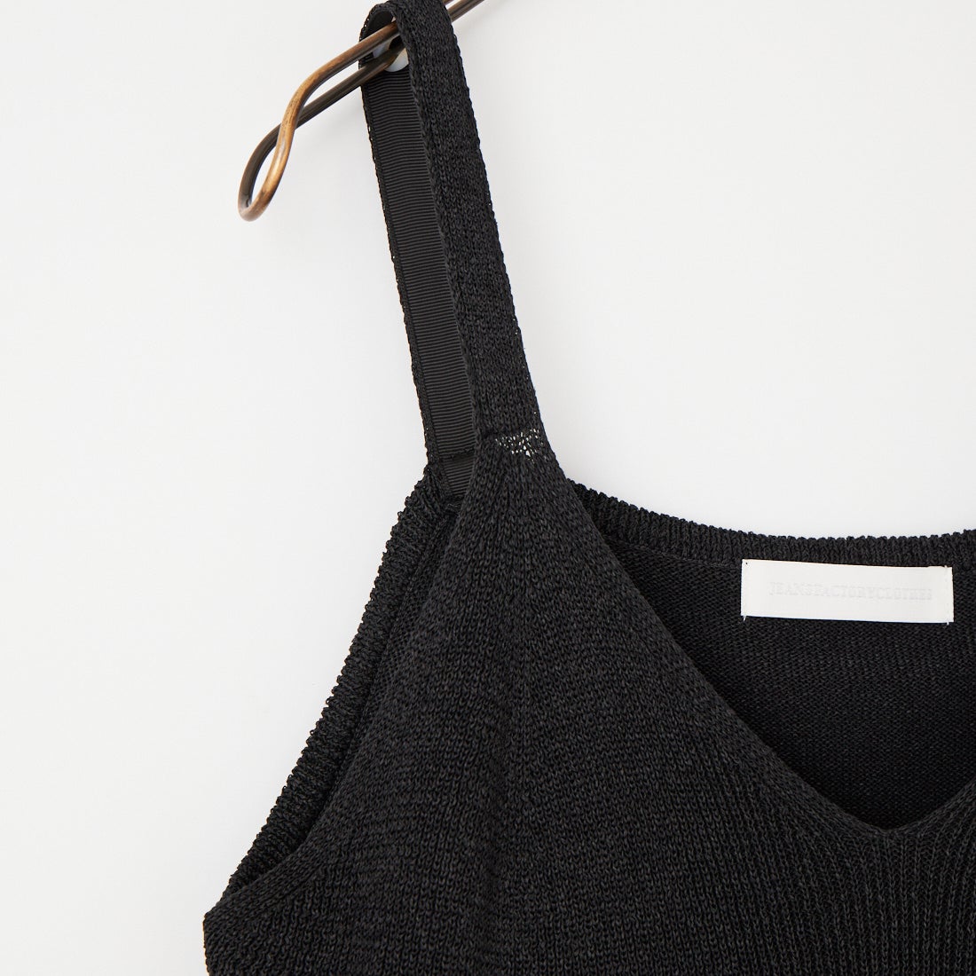 Jeans Factory Clothes [ジーンズファクトリークローズ] ペプラムニットキャミビスチェ [11268819] 004 ﾌﾞﾗｯｸ