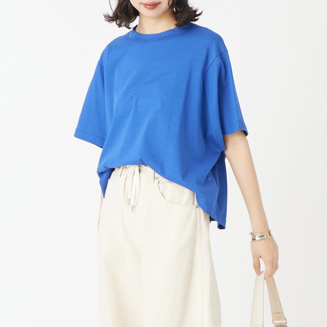 070 ﾌﾞﾙｰ&&モデル身長：162cm 着用サイズ：F&&