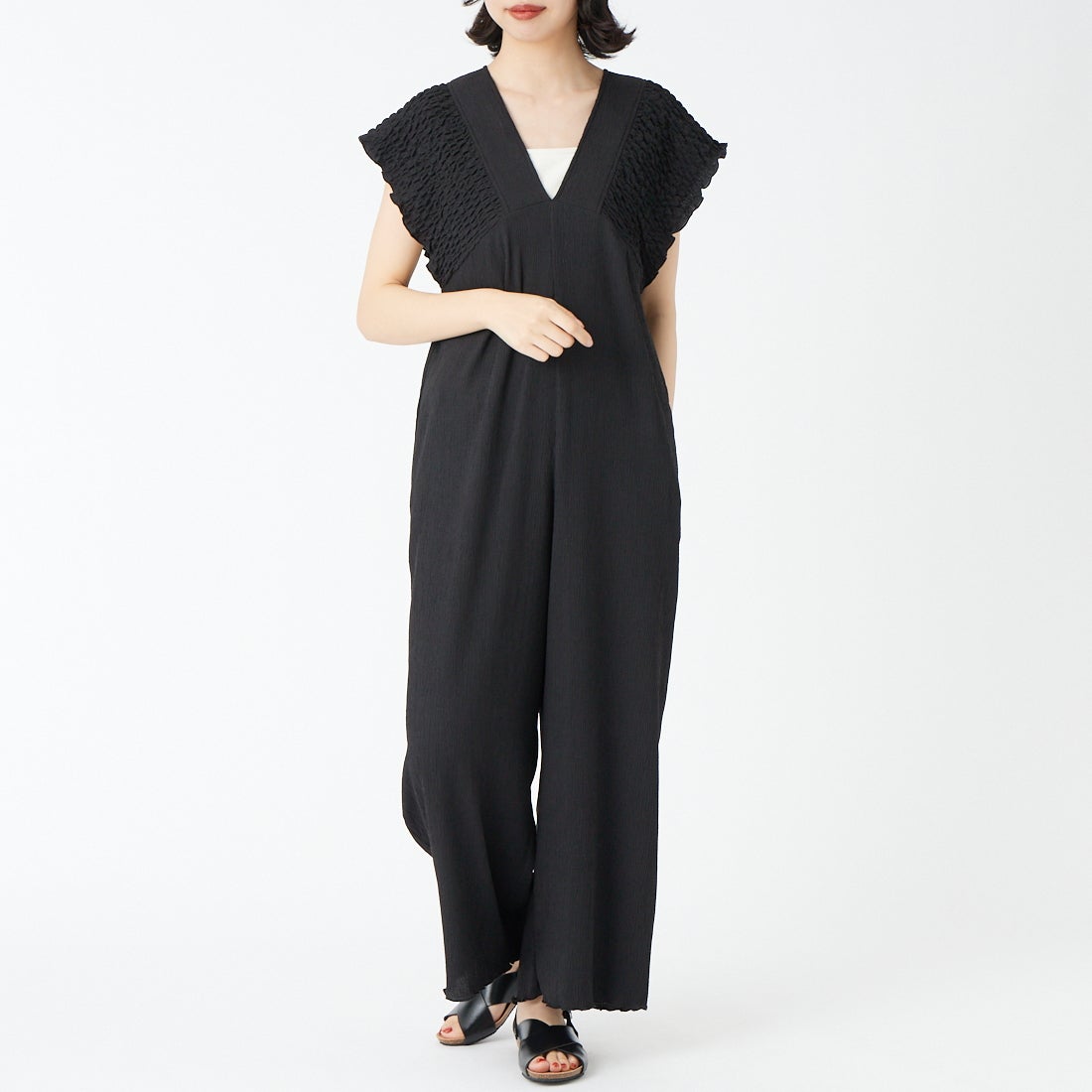 ﾌﾞﾗｯｸ&&モデル身長：162cm 着用サイズ：36&&