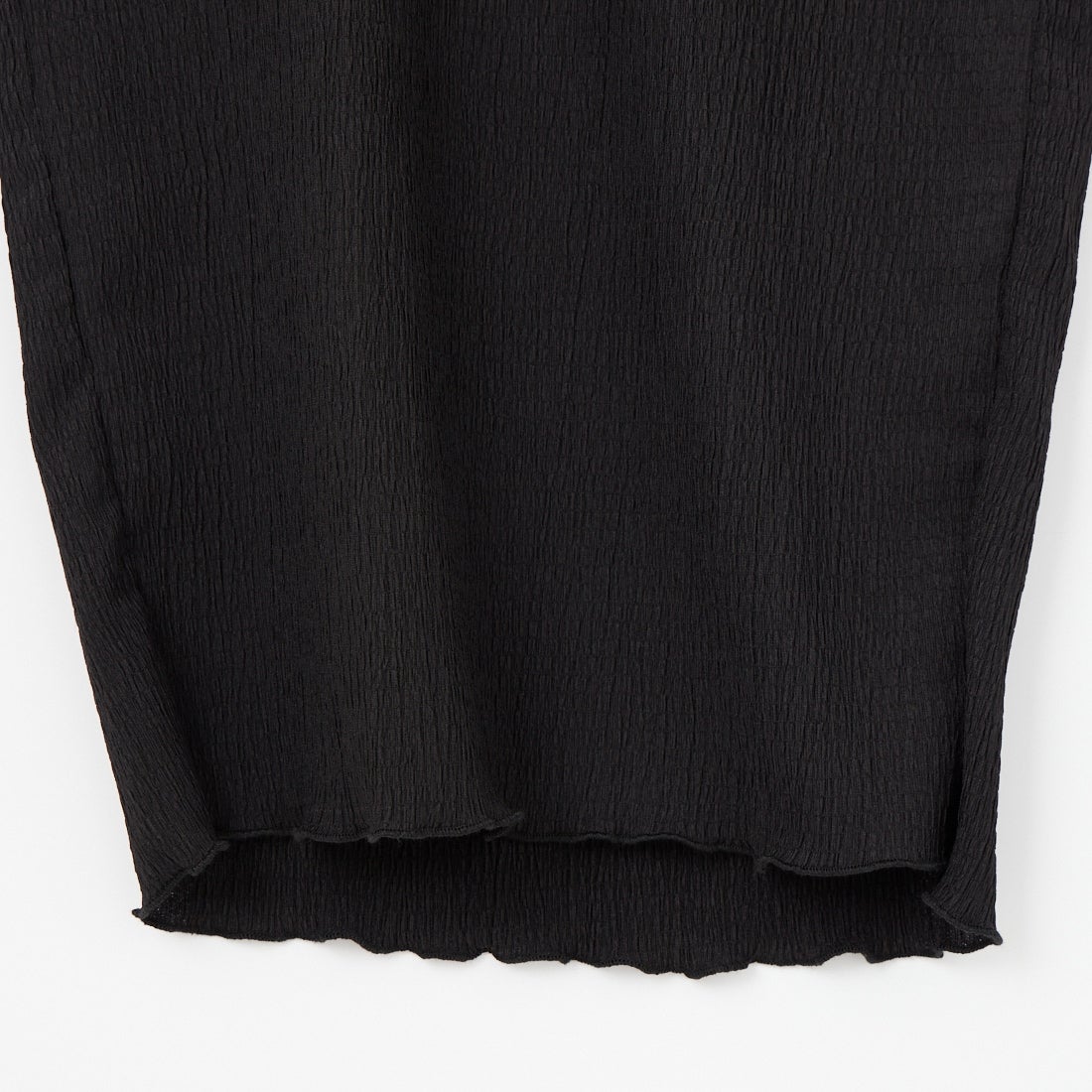 Jeans Factory Clothes [ジーンズファクトリークローズ] 楊柳ギャザーデザインオールインワン [IN1-AO-6] ﾌﾞﾗｯｸ